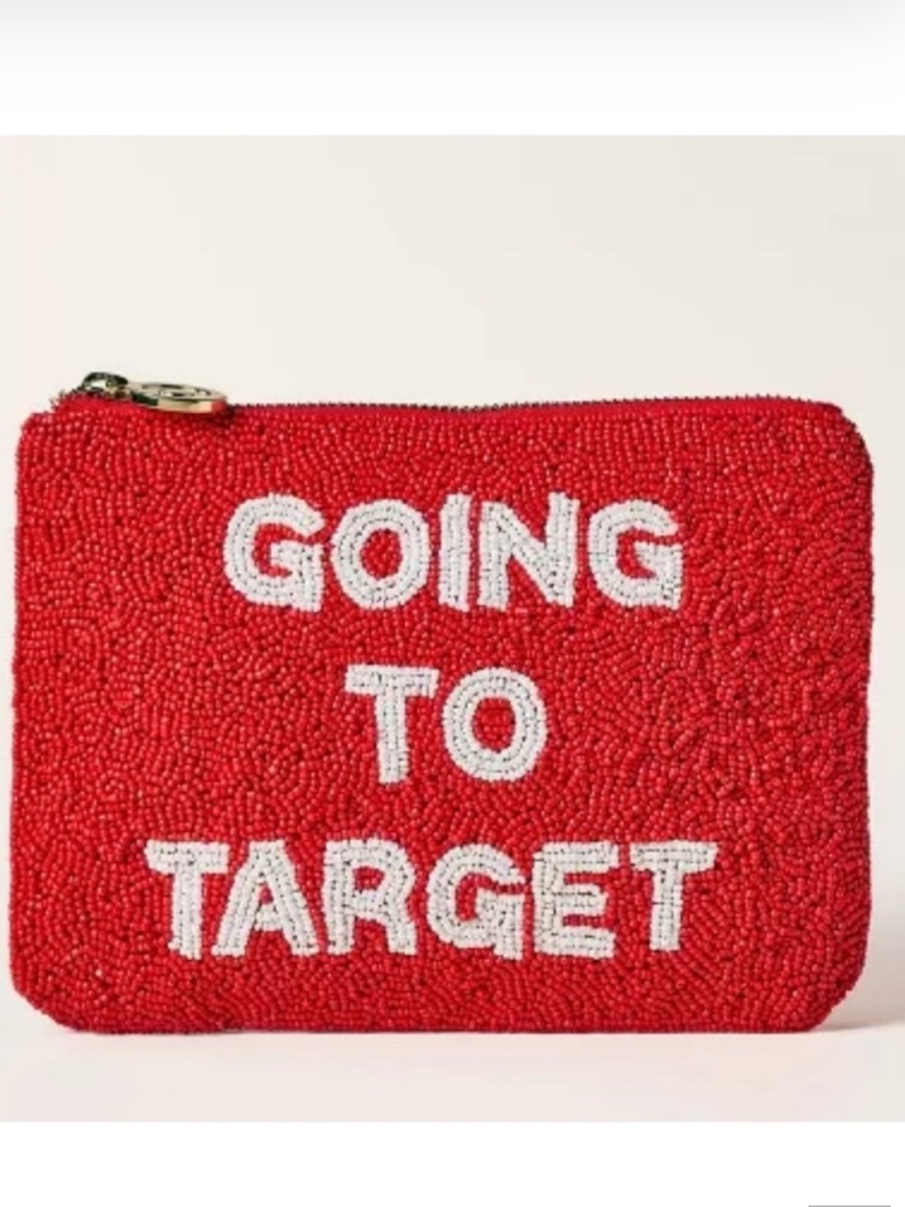 Kate Spade x Target “Going to Target” beaded pouch NWT